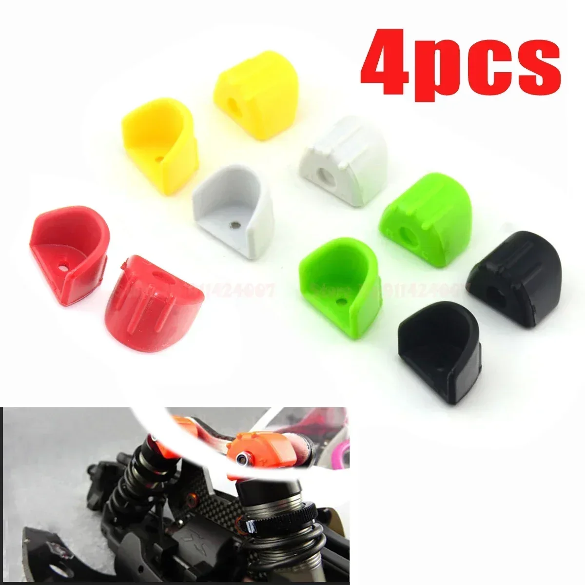 Rc Hobby Trucks - 4 個のショックアブソーバー & 油圧フレームカバー 1/8 RC