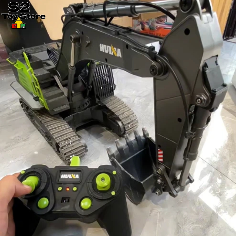 Rc Hobby Grade Excavator - Huina 593 22チャンネル 2.4Ghz RC掘削機 多機能RC建設車両