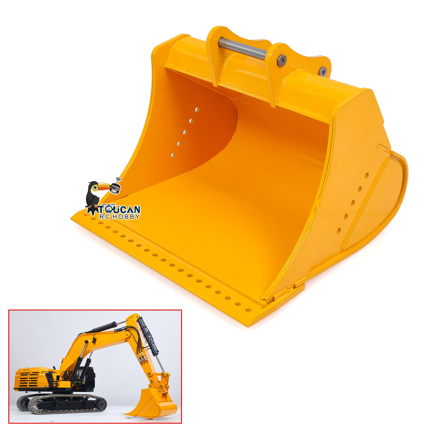 Rc Hobby Grade Excavator - 金属製グレーディングバケットRCパーツ 1/12油圧式リモコンクローラー掘削機C395 LR976 E650 RC掘削機建設車両用