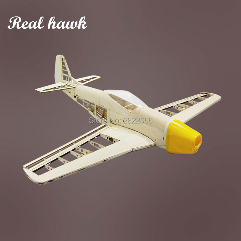 Rc Hobby Grade Plane - RC飛行機 レーザーDIYカット バルサ材キット 翼幅1000mm 新品 P51フレーム