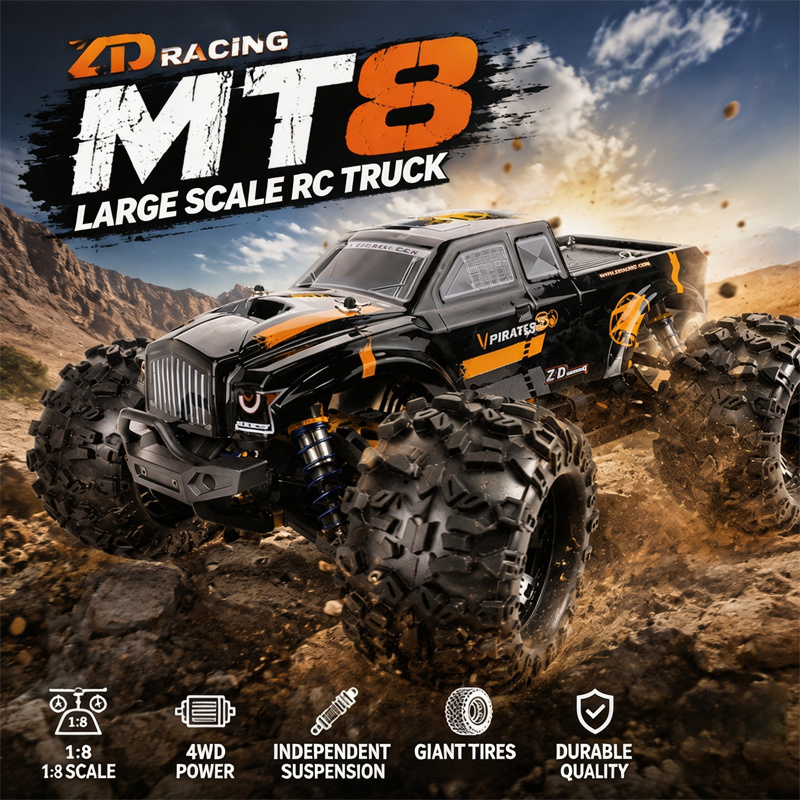 Rc Hobby Grade Monster Truck - 新しい ZD レーシング MT8 RC モンスタートラック、高性能オフロードリモートコントロールカー、ホビーグレードの電動車両玩具