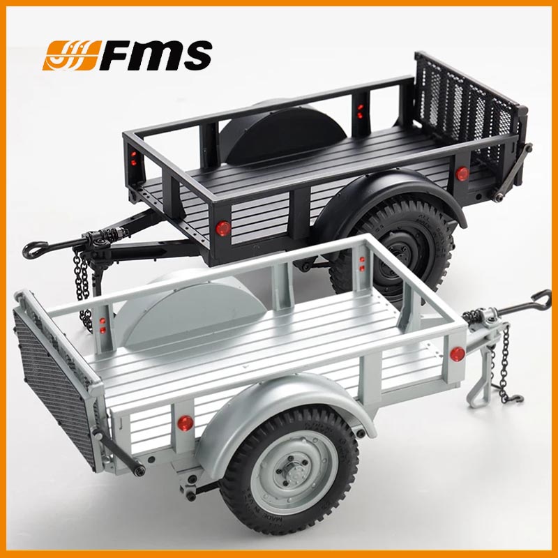 Rc Hobby Crawler - FMS C3306-C3311 RC ユーティリティトレーラー 1/12 1/18