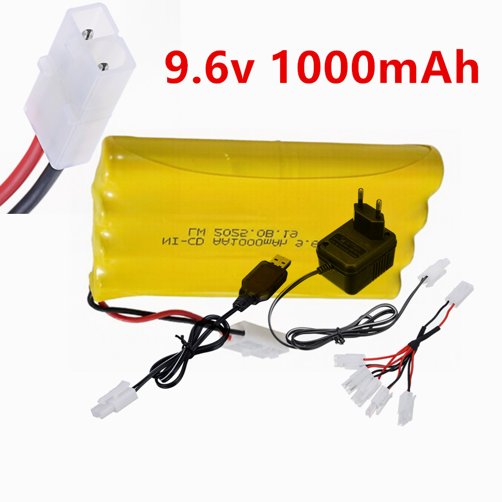 9.6V 1000mAh Ni-CD AA充電式バッテリー  - Rc Hobby Trucks のレビューと価格