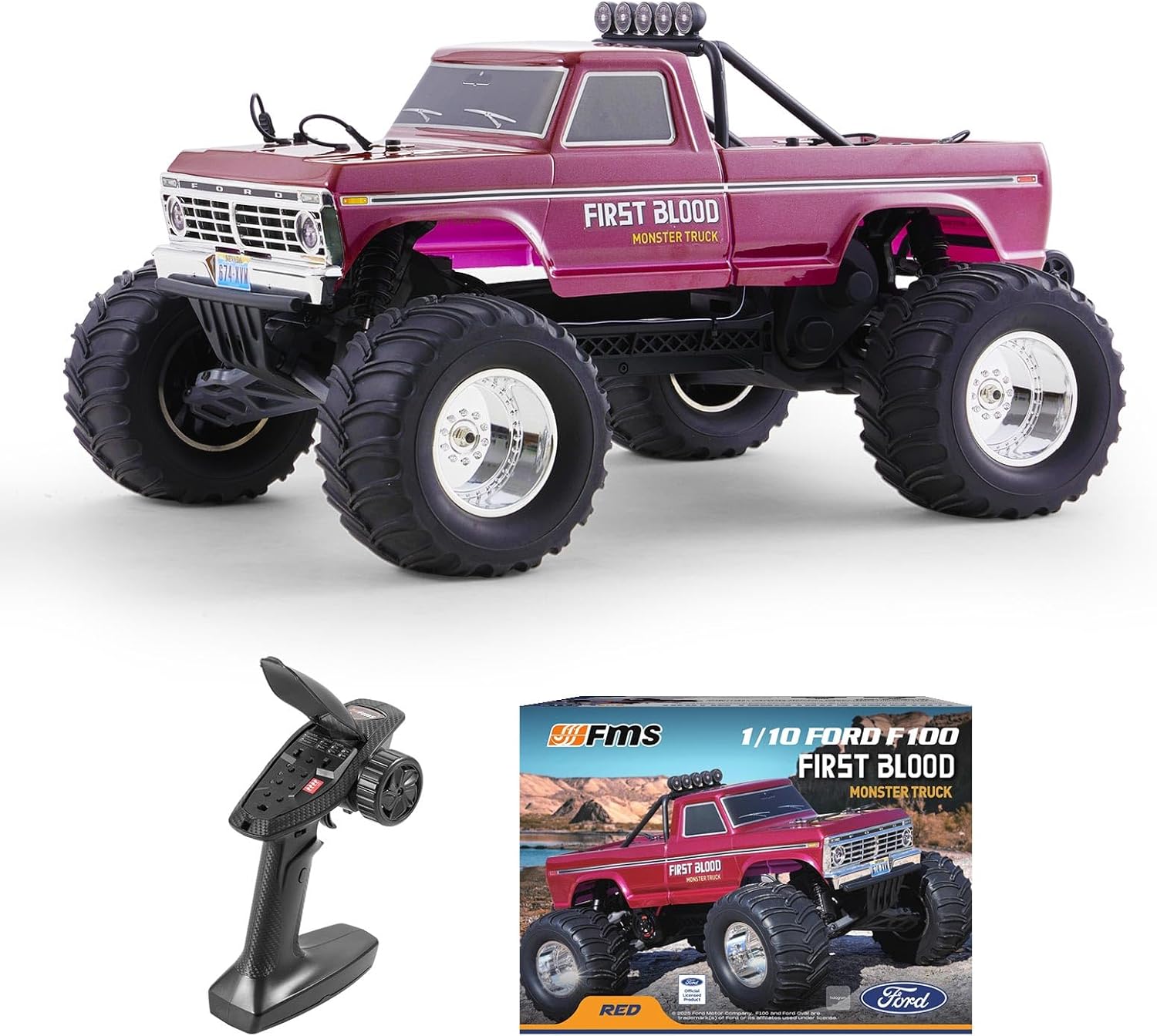 1/10スケール フォード F-100 RCモンスタートラッ - Rc Hobby Grade Monster Truck のレビューと価格