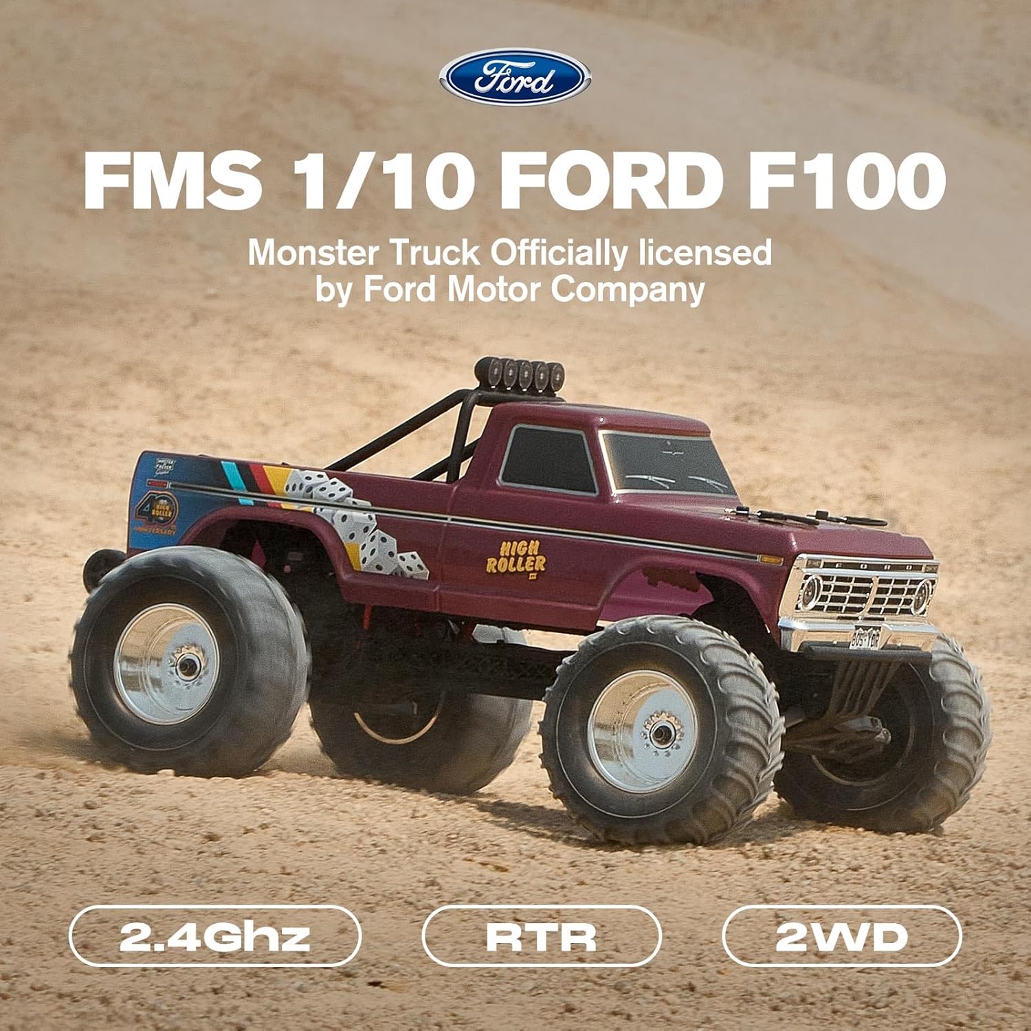 1/10スケール フォード F-100 RCモンスタートラッ - Rc Hobby Grade Monster Truck のレビューと価格