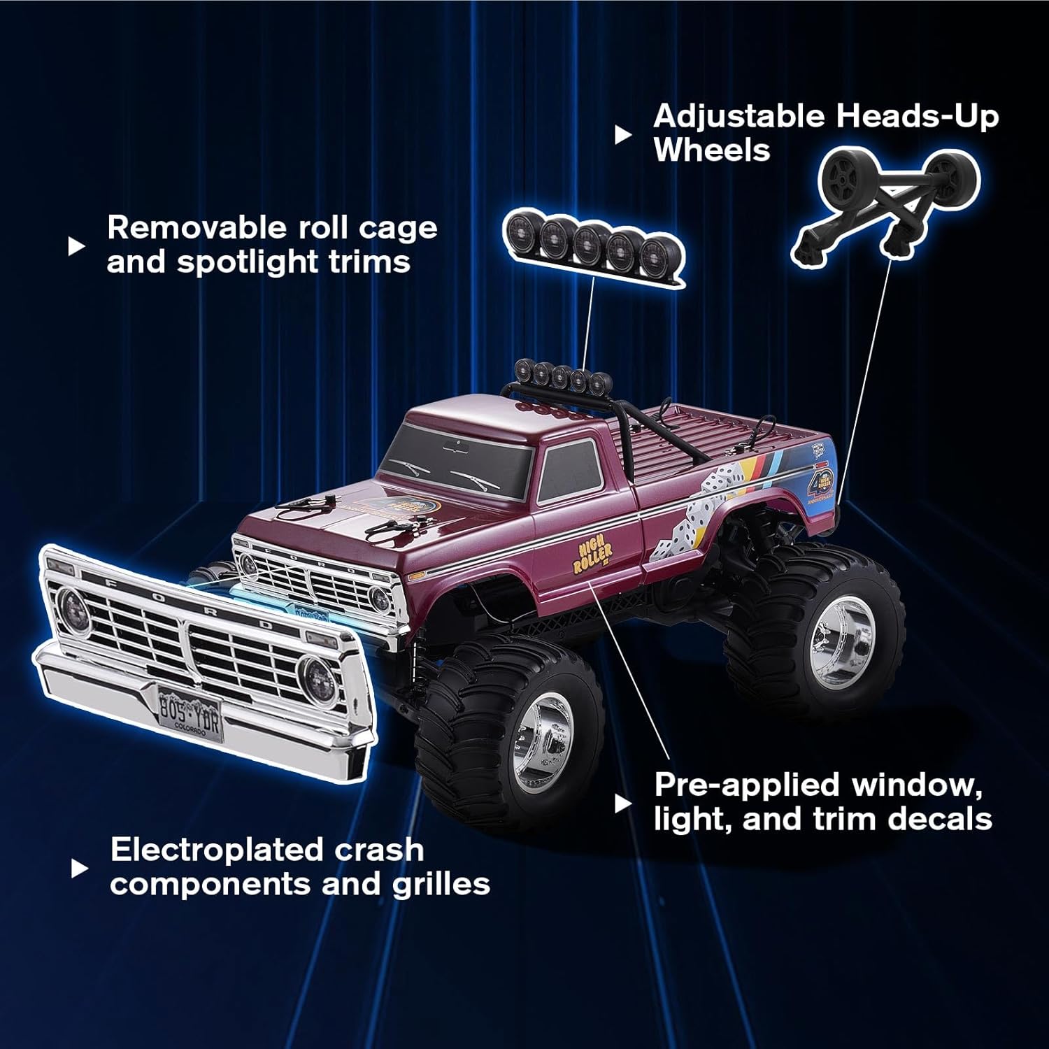 1/10スケール フォード F-100 RCモンスタートラッ - Rc Hobby Grade Monster Truck のレビューと価格