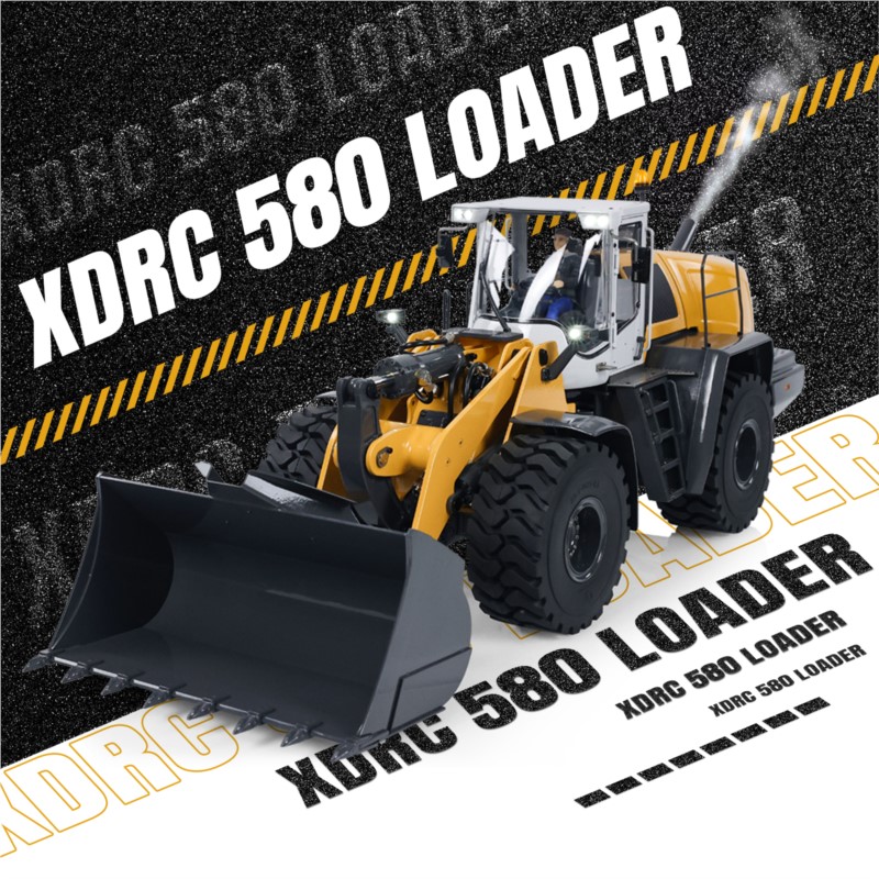RC XDRC 580 RCホイールローダー油圧式金属製リモ - Rc Hobby Trucks のレビューと価格