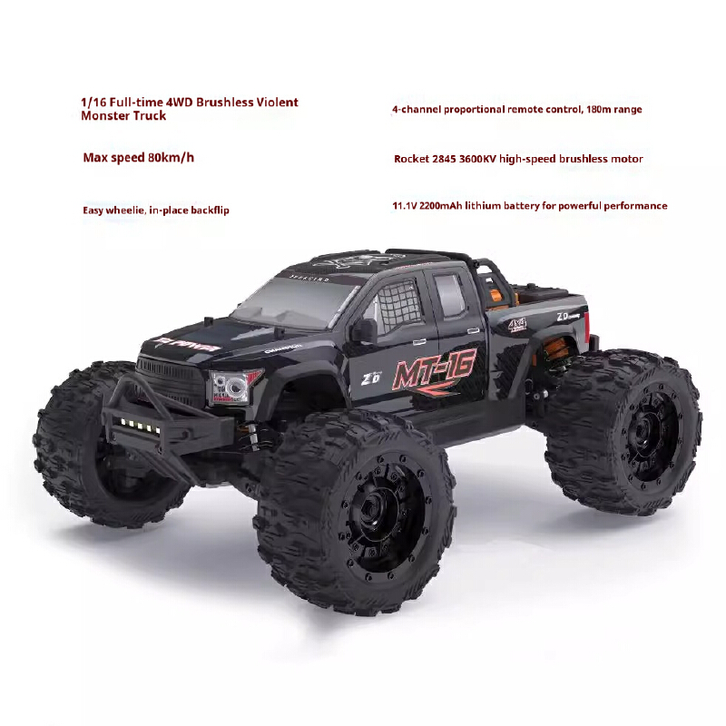 ZD MT16 1/16 スケール ブラシレス RC モンス - Rc Hobby Grade Monster Truck のレビューと価格